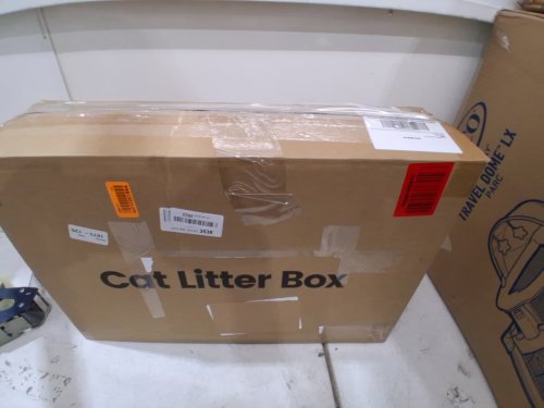 Ellenpent Stainless Steel Cat Litter Box with Lid and scoop - XL - 36L - white/silver (model: CH-ICB010) image 3