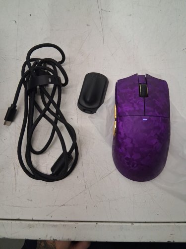 ATTACK SHARK X11 Ultra 8K Carbon Fiber Wireless bluetooth Gaming Mouse - 42000dpi - purple image 3