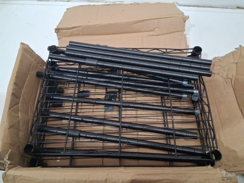 2 tier wire shelf organizer - 12" x 18" x 12" - black image 4