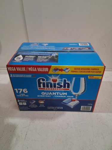 176pk Finish powerball Quantum Everyday Dishwasher Detergent tabs (Model: 3887777) image 3