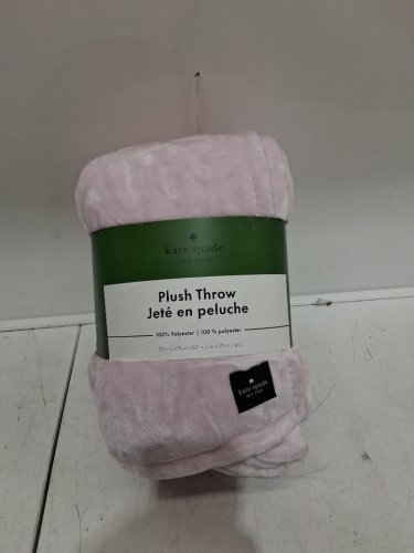 kate spade plush throw blanket - 60" x 70" - Pale pink (model: 1859162) image 2