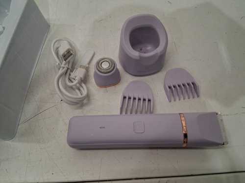 vogcrest 2-in-1 body face and bikini trimmer - purple (model: vg-107) image 3