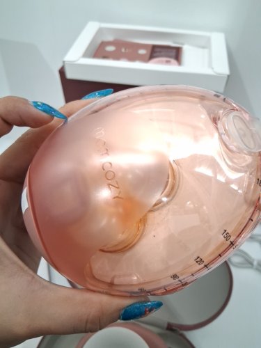 momcozy  Air 1 Ultra-Slim Hands-Free Wearable Breast Pump with wireless charging Case - cozy red  (model: air 1) image 13