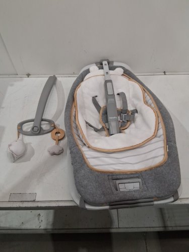 INGENUITY BOUTIQUE COLLECTION ROCKING SEAT Bella Teddy FOR BABY - 0 Months to 2.5 Years - WHITE/GREY (MODEL: 10986-EES) image 3