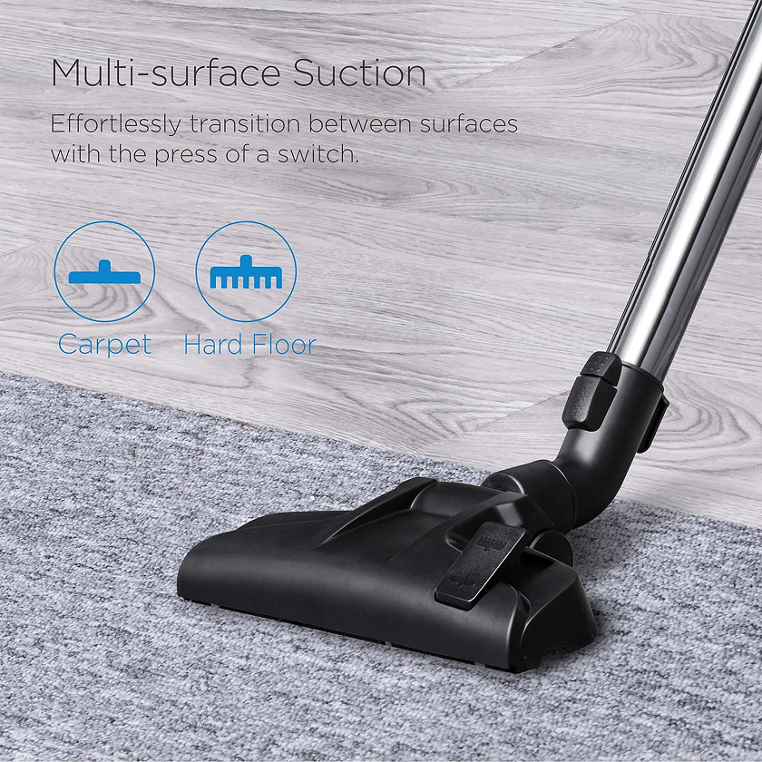 eureka whirlwind Bagless Canister Vacuum Cleaner for Carpets and Hard Floors, with Filter (Model: NEN110B) image 2