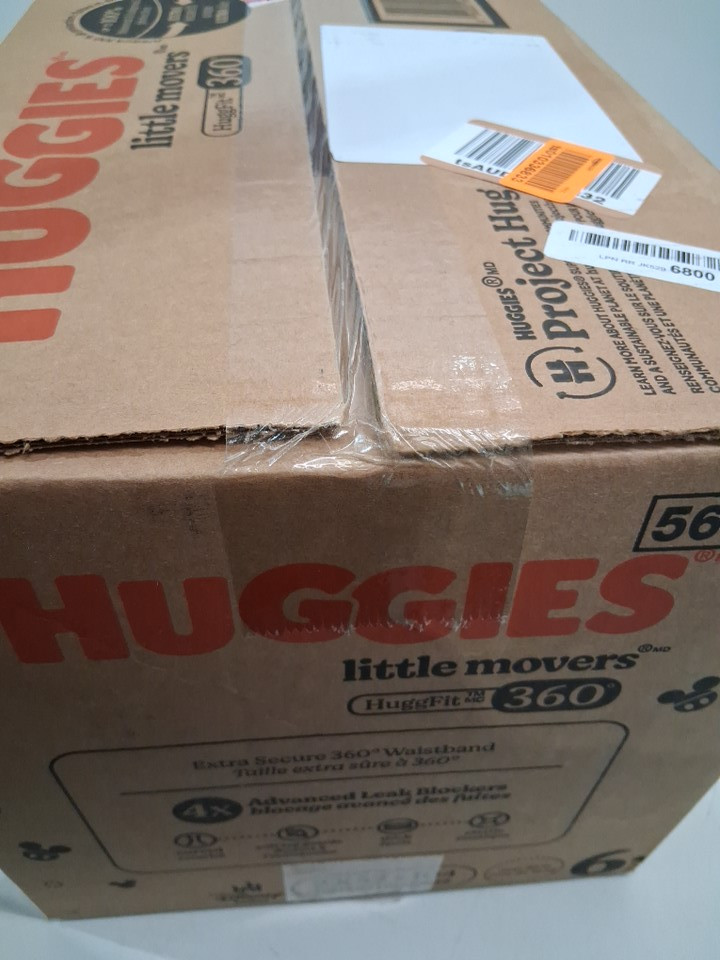 104PK Huggies little movers disposable baby diapers - Size 6 - disney image 2