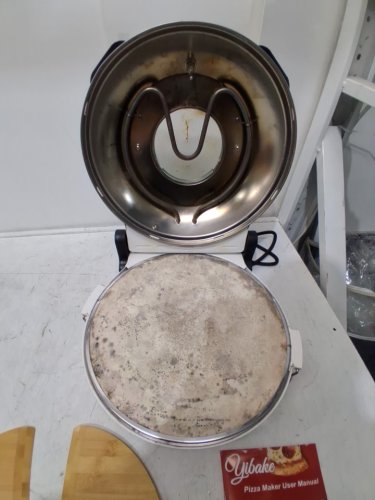 KLAIF Electric Countertop Pizza Oven With Ceramic Stone and Pizza Peel Tool - 200°F to 800°F - 1200W - 12.6" x 13.4" x 6.7" - White (Model: LMR-120TW/LMR-12DTW-WHT) image 5