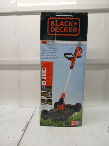 BLACK+DECKER 3-IN-1CORDLESS  STRING TRIMMER, EDGER, and LAWN MOWER with 2 batteries, and charger - 6.5 AMP - ORANGE/BLACK (MODEL : MTC220/lst220) image 2