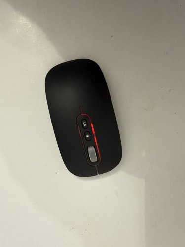 Wireless Mouse for Laptop, Rechargeable Silent LED Computer USB Mice - black (MODEL: M01) image 4