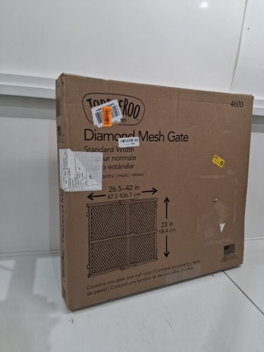 toddleroo by North States Diamond Mesh safety Gate - 26.5" - 42" x 23" - wood (model: 4600) image 3