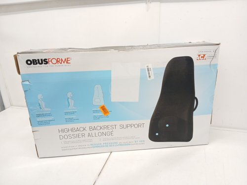 OBUSFORME HIGHBACK SUPPORT BACKREST CUSHION - Black (MODEL: OFHB-BLK) image 2