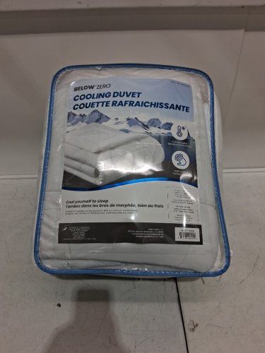 below zero COOLING DOWN ALTERNATIVE DUVET COMFORTER - King (108" x 98") - WHITE (Model: 4526442) image 2