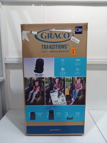 GRACO C20 TRANZITIONS 3-IN-1 HARNESS BOOSTER CAR SEAT - 100LBS CAP - BLACK (MODEL: 2035724) image 2