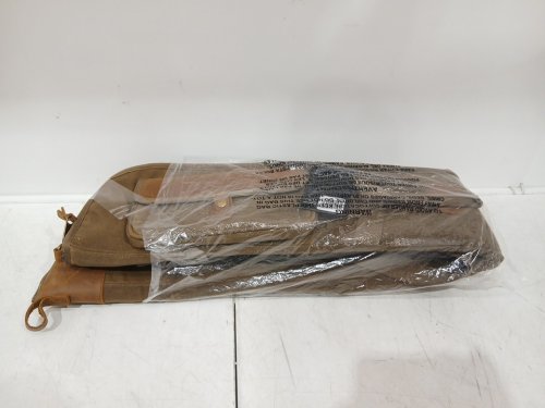 Cabela's Deluxe Waxed Canvas Leather Shotgun Case - 52" - green/brown (model: CB18102221-0) image 2