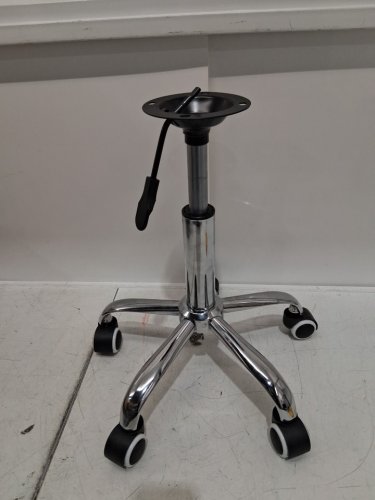 SWIVEL CHAIR Hight adjustable BASE REPLACEMENT - chrome/black image 3