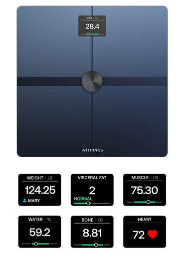 Withings Body Smart Wi-Fi Digital Smart Scale - Black (model: WBS13-Black-All-ROW) image 2