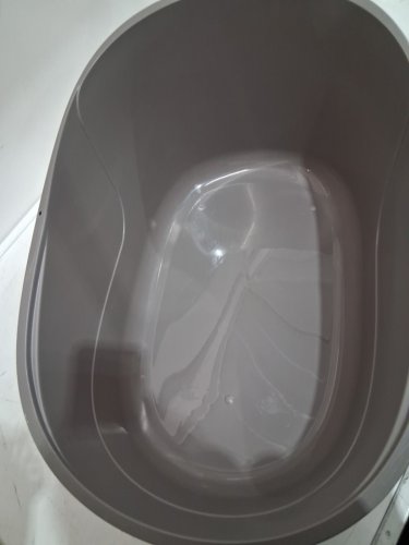 Amazon Basics No-Mess Enclosed Hooded Cat Litter Box - 21" x 16" - /Grey image 4