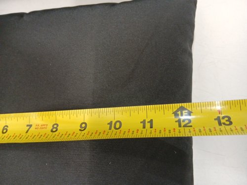 4PC Outdoor Patio Pillows - 12" and 12" x 16" - Black image 6
