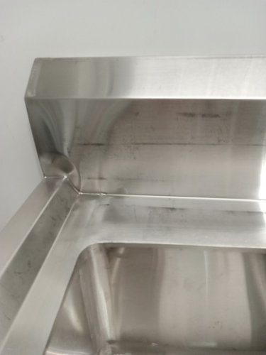 stainless steel 3-compartment commercial sink - 39" x 18" x 35.8" - silver image 6