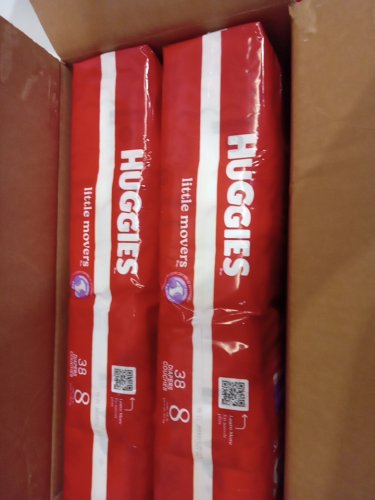 76PK HUGGIES LITTLE MOVERS BABY DIAPERS - SIZE 8 image 3