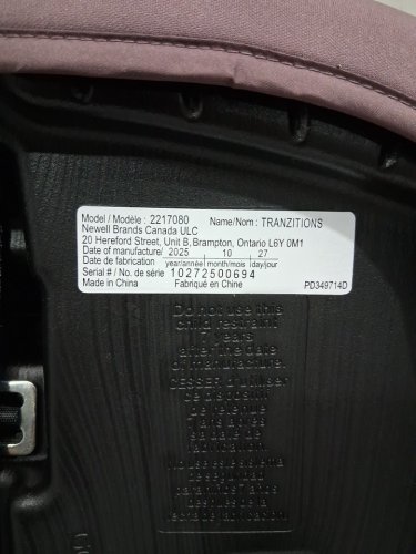 GRACO TRANZITIONS 3-IN-1 LIGHTWEIGHT ADJUSTABLE HEIGHT HARNESS BOOSTER CAR SEAT WITH CUP HOLDERS - 100LB MAX WEIGHT - ELOISE PURPLE (MODEL: 2217080) image 9