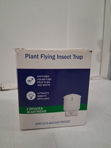 5pc UV Insect Trap WITH Refill Cartridges - WHITE (Model: HU-577) image 3