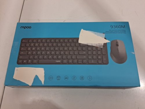 rapoo wireless keyboard & mouse combo - black (model: 9360m) image 5