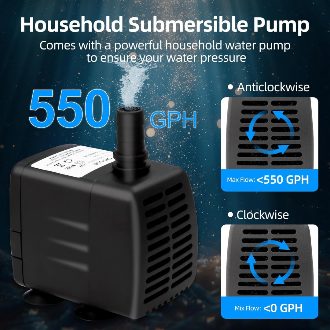 EONIX Ice Bath Water Chiller for Cold Plunge Tubs with led display and remote control - 1/3hp - black (model: lg-cy300) image 2
