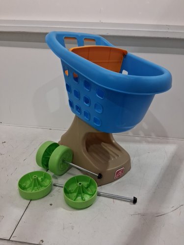 Step2 Little Helper's pretend play plastic Shopping Cart - ages 2+ - Blue (model: 700500) image 3