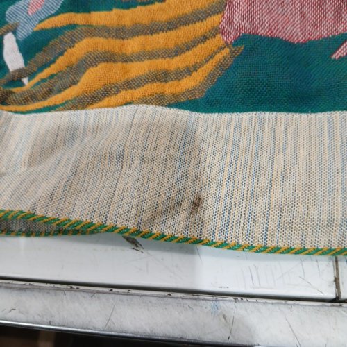 REVERSIBLE BOHO QUIT STYLE THROW BLANKET - 80" X 90" - FLORAL/MULTICOLOR image 4