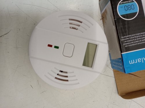 Carbon monoxide detector with LCD display - white image 2