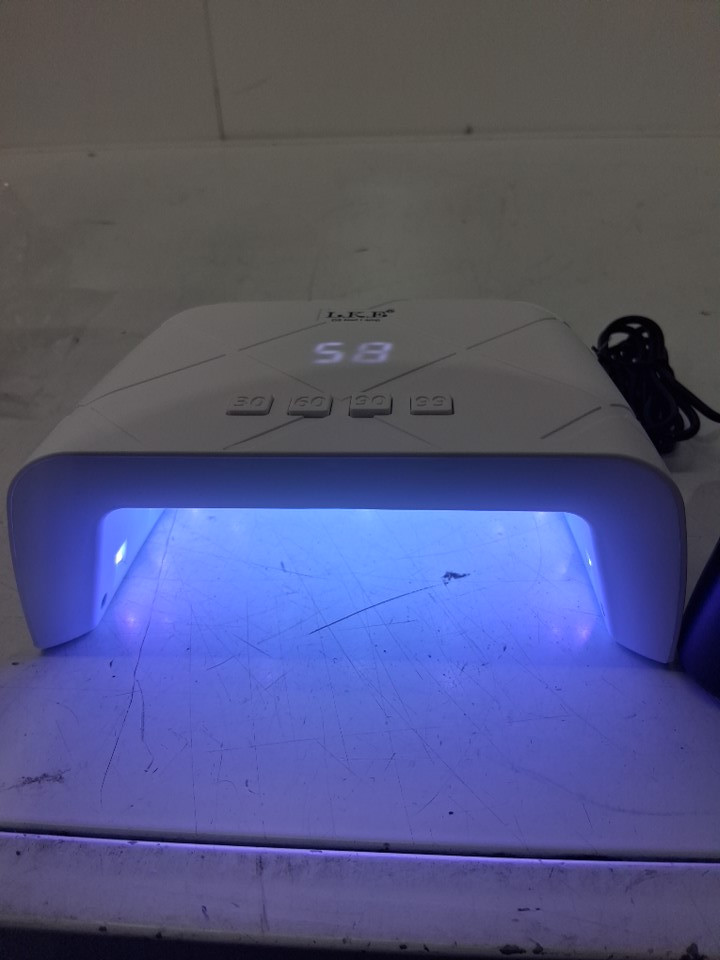 lke UV Nail curing Light with 3 timer settings - 72w - white image 4