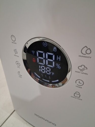 HOMVANA ULTRASONIC WARM & COOL MIST HYYBRID SMART HUMIDIFIER WITH WIFI APP CONNECTION & AROMA TRAY - 6.5L / 861 SQ.FT. COVERAGE - WHITE/BLACK (MODEL: H111S) image 3
