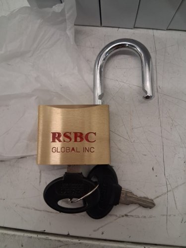 12PK rsbc global inc. Brass Padlock With 2 Keys image 4