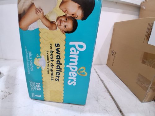 160pk pampers swaddlers best dryness disposable diapers - size 1 (8-14lb) image 4