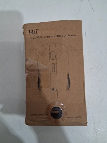 Rii 2.4G Wireless Mouse 5 Buttons Rechargeable Mobile Optical Mouse with USB Nano Receiver - black (model: RM200) image 2