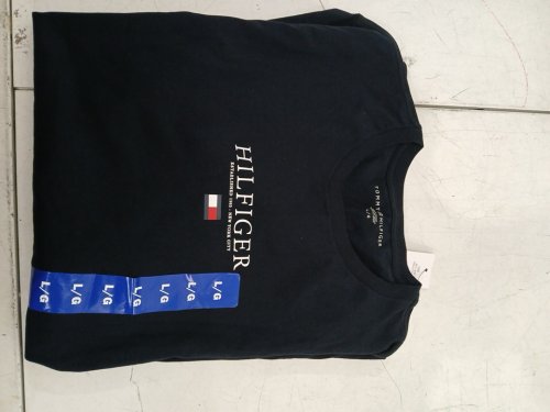 mens tommy hilfiger embroidered crew neck tshirt - large - navy blue (style: 4411942) image 2