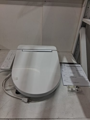 VOVO ELECTRONIC BIDET TOILET SEAT WITH HEAT FUNCTIONS & NIGHTLIGHT - ELONGATED - WHITE (MODEL: VB-3000SE) image 3