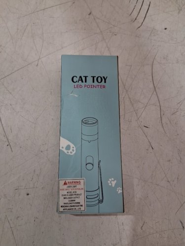 TBTeek Pet UV led Light and laser pointer spinning toy - 3.3" - blue image 2