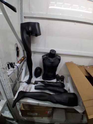 sharewin Full Body Male Mannequin Dress Form - 73" - black (model: mab1116001p) image 2