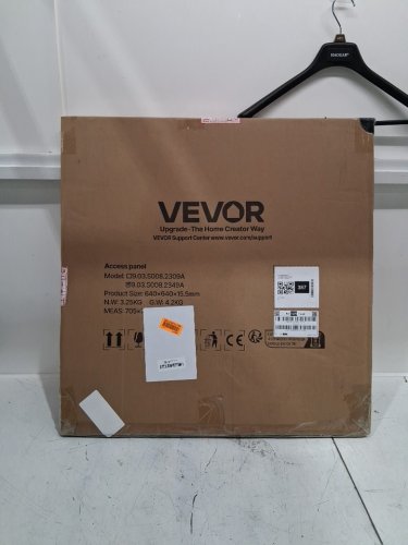 vevor access panel for drywall - 25.2" x 25.2" - galvanized steel/white (model:  9.03.S008.2349A) image 2