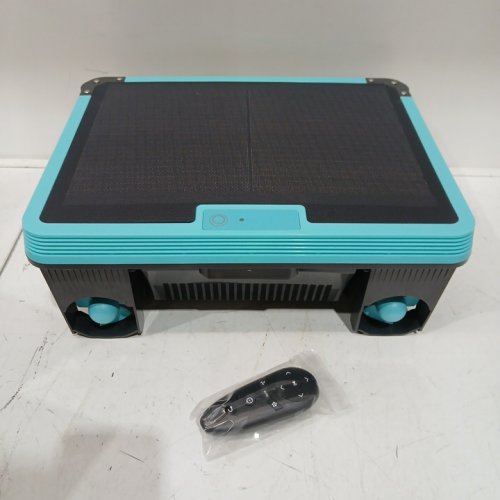 SOLAR POWERED BLUETOOTH AUTOMATIC ROBOTIC POOL SURFACE SKIMMER CLEANER WITH APP CONTROL AND REMOTE CONTROL - BLUE/BLACK - (MODEL:H3) image 4