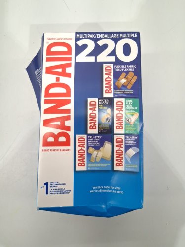 220PC band-aid adhesive bandages multipack - flexible fabric/water block flex/skin-flex/tru-stay image 2