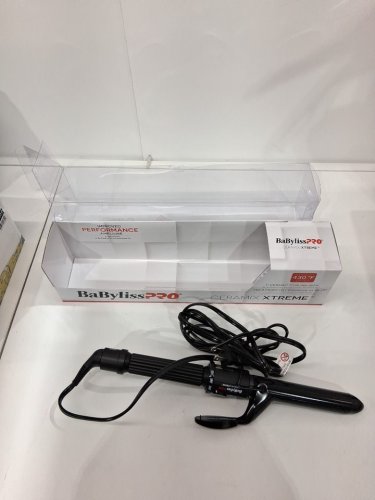 BABYLISSPRO CERAMIC CURLING IRON WITH SPRING HANDLE - 1" - BLACK (MODEL: BABC100SNC) image 2