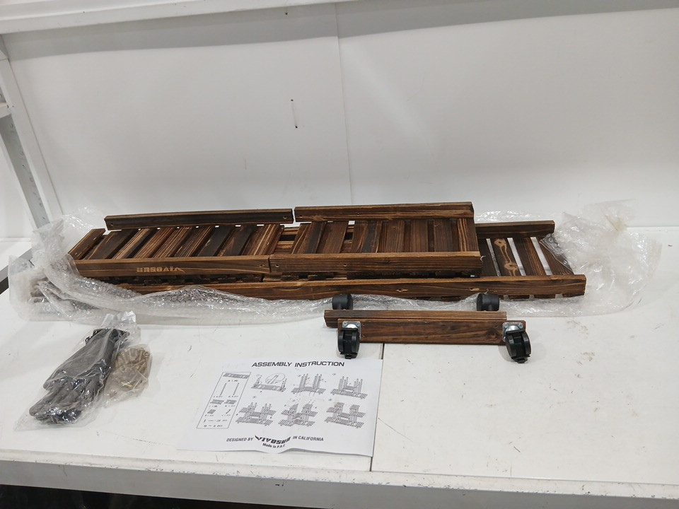VIVOSUN Wood Plant Stand Plant Display Shelf - dark brown (Model: GB0020) image 3