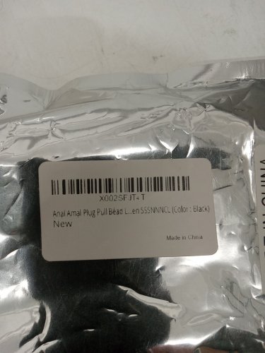 Silicone Anal Beads with Safe Pull Ring - Black image 3