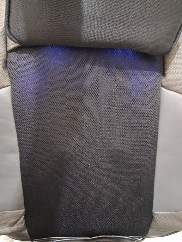 COMFIER NECK AND BACK MASSAGER SEAT with HEAT SHIATSU MASSAGE PADS PORTABLE WITH AIR with AIR COMPRESSION, ROLLING, KNEADING SETTINGS - grey (MODEL: CF-2307A) image 5