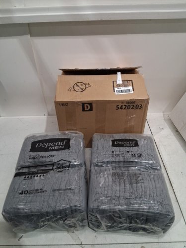 80PK MEN'S DEPEND FIT-FLEX ADULT MAXIMUM ABSORBENCY INCONTINENCE disposable UNDERWEAR - SMALL / MEDIUM (26" - 34") - GREY (MODEL: 5420203) image 4