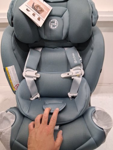 Cybex gold Callisto G 360 Rotating All-in-One Convertible Car Seat with safety assure protection system - 120LBS MAX - stormy blue (model: 524000603) image 4