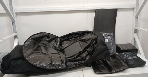 Sport Transport Bike Bicycle Storage Carry Case Bag With Wheelbase - 32.6" x 54.3" x 10.4" - Black (Model: ZL-ZXC-0105) image 5